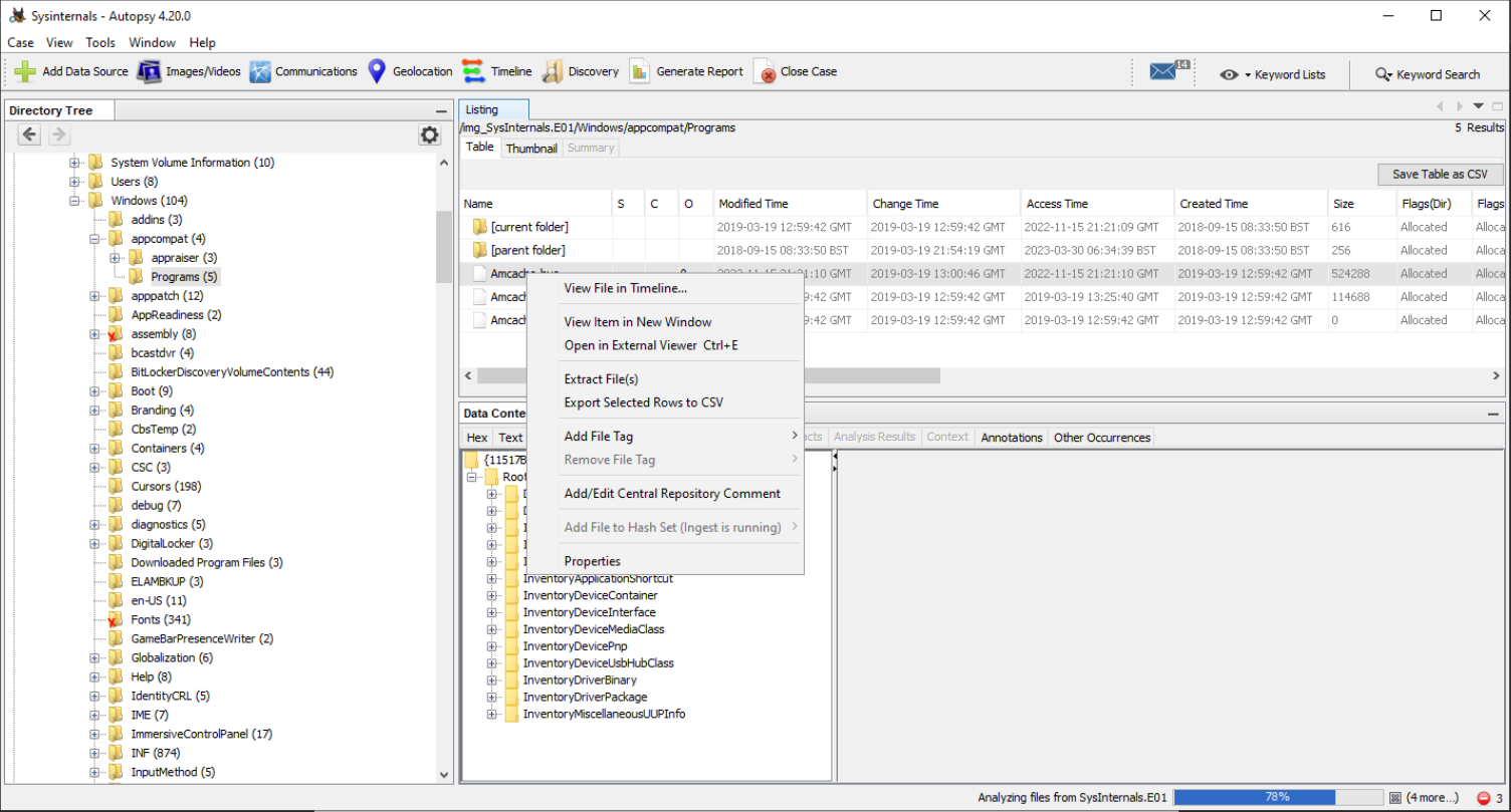 Sysinternals Hash